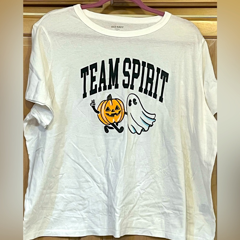 🎃👻 OLD NAVY 👻🎃WHITE HALLOWEEN T-SHIRT, SIZE XXL NWOT